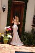 Ava Presley 40146 Ruffle Slit One-Shoulder Brocade Dress