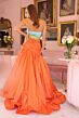 Ava Presley 40148 Side Cutouts Ruched Mermaid Dress