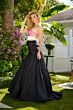 Ava Presley 40148 Side Cutouts Ruched Mermaid Dress