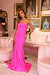 Ava Presley 47006 Strapless Beaded Cowl Back Dress
