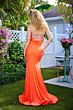 Ava Presley 47006 Strapless Beaded Cowl Back Dress