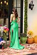 Ava Presley 47009 V-Neck Side Slit Cutout Dress
