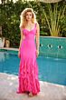 Ava Presley 47010 Side Cutout Ruffle Strap Dress