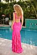 Ava Presley 47010 Side Cutout Ruffle Strap Dress