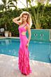Ava Presley 47010 Side Cutout Ruffle Strap Dress