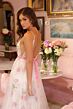 Ava Presley 47013 Plunging Neck A-Line Ruffle Hem Dress