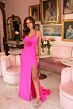 Ava Presley 47014 Strappy Back Halter Neck Rosette Dress