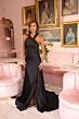 Ava Presley 47018 High Slit Halter Neck Dress