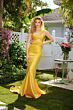 Ava Presley 47020 Asymmetric Neck Cutout Bodice Dress