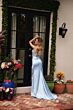 Ava Presley 47022 Cutout Back Pleated Bodice Dress