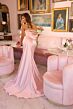 Ava Presley 47029 Strapless Beaded Cowl Back Dress