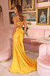 Ava Presley 47035 Strappy Back Pleated Waist Dress