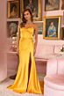Ava Presley 47035 Strappy Back Pleated Waist Dress