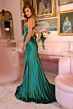 Ava Presley 47037 Cutout Back Drape Bodice Dress