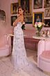 Ava Presley 47045 Halter Neck Chiffon Peasant Skirt Dress