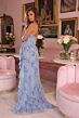 Ava Presley 47046 Ruffle Hem Halter Neck A-Line Dress