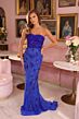 Ava Presley 47048 Sweetheart Neck Beaded Strapless Dress