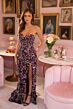 Ava Presley 47052 Beaded High Slit Strapless Sweetheart Neck Dress