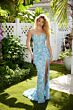Ava Presley 47052 Beaded High Slit Strapless Sweetheart Neck Dress