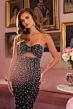 Ava Presley 47053 Front Cutout Rosette Sweetheart Neck Dress