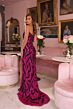 Ava Presley 47054 Plunging Neck High Slit Sequin Dress