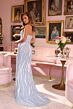 Ava Presley 47055 High Slit Strapless Beaded Dress