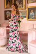 Ava Presley 77209 Floral Off-The-Shoulder High Slit Dress