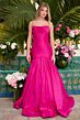 Ava Presley 26422 Cowl Neck Back Bow Trumpet Dress