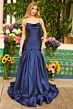 Ava Presley 26422 Cowl Neck Back Bow Trumpet Dress