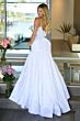 Ava Presley 26422 Cowl Neck Back Bow Trumpet Dress