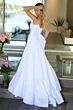 Ava Presley 26422 Cowl Neck Back Bow Trumpet Dress