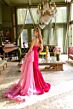 Ava Presley 39556 Side Tail Beaded Plunging Neck Dress