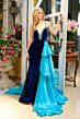 Ava Presley 39556 Side Tail Beaded Plunging Neck Dress