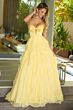 Ava Presley 42209 Ruffle Skirt Plunging Neck Dress