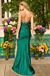 Ava Presley 42231 High Slit Beaded Plunging Neck Dress