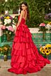 Ava Presley 42234 High Slit Sweetheart Neck A-Line Dress