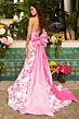 Ava Presley 42244 Back Bow Beaded Neck Floral Dress
