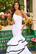 Ava Presley 42250 Sleeveless One-Shoulder Trumpet Dress