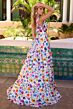 Ava Presley 42266 A-Line Floral Peasant Skirt Dress