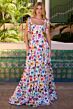 Ava Presley 42266 A-Line Floral Peasant Skirt Dress