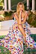 Ava Presley 42266 A-Line Floral Peasant Skirt Dress