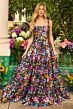 Ava Presley 42266 A-Line Floral Peasant Skirt Dress