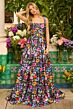 Ava Presley 42266 A-Line Floral Peasant Skirt Dress