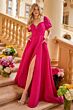 Ava Presley 42269 Puff Sleeve A-Line Tie Back Dress