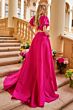 Ava Presley 42269 Puff Sleeve A-Line Tie Back Dress