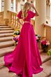 Ava Presley 42269 Puff Sleeve A-Line Tie Back Dress