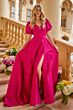 Ava Presley 42269 Puff Sleeve A-Line Tie Back Dress