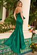 Ava Presley 42305 Strapless Bow Bodice High Slit Dress