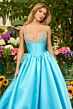 Ava Presley 42311 Spaghetti Strap Beaded Bust Dress