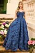 Ava Presley 42312 Ruffle Hem Basque Waist Dress